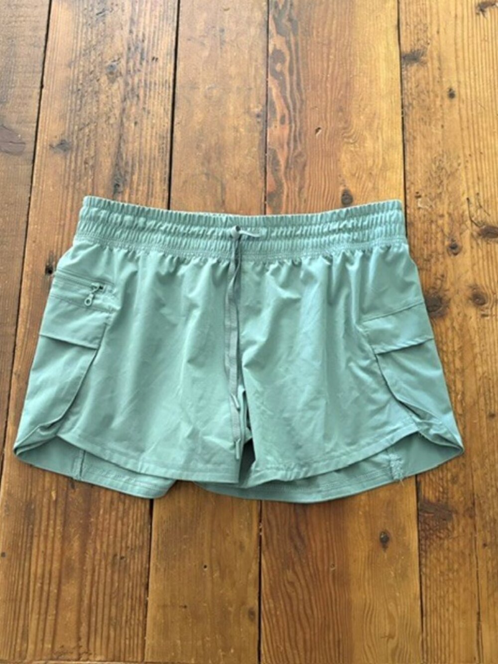 Avia Light Mint Green Women's Athletic Shorts with Drawstring